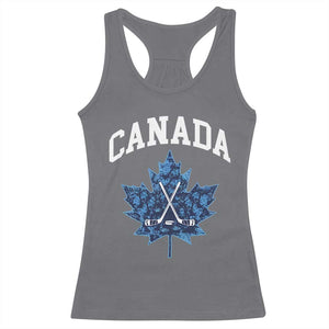 Vintage Canada Hockey Racerback Tank Top Maple Leafs TS10 Charcoal Print Your Wear