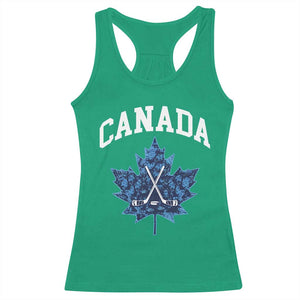 Vintage Canada Hockey Racerback Tank Top Maple Leafs TS10 Irish Green Print Your Wear
