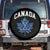 Vintage Canada Hockey Spare Tire Cover Maple Leafs TS10 No hole Black Print Your Wear
