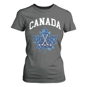 Vintage Canada Hockey T Shirt For Women Maple Leafs TS10 Dark Heather Print Your Wear