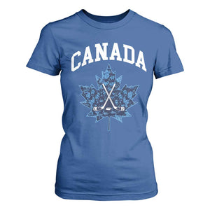 Vintage Canada Hockey T Shirt For Women Maple Leafs TS10 Royal Blue Print Your Wear