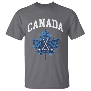 Vintage Canada Hockey T Shirt Maple Leafs TS10 Charcoal Print Your Wear