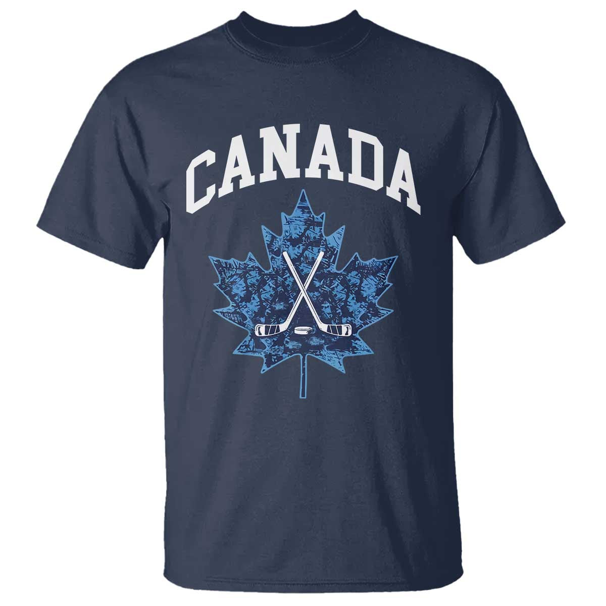 Vintage Canada Hockey T Shirt Maple Leafs TS10 Navy Print Your Wear