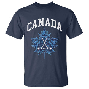 Vintage Canada Hockey T Shirt Maple Leafs TS10 Navy Print Your Wear