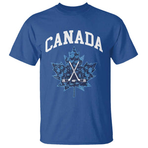 Vintage Canada Hockey T Shirt Maple Leafs TS10 Royal Blue Print Your Wear