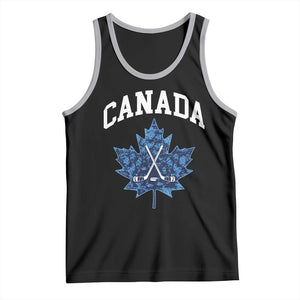 Vintage Canada Hockey Tank Top Maple Leafs TS10 Black Athletic Heather Print Your Wear