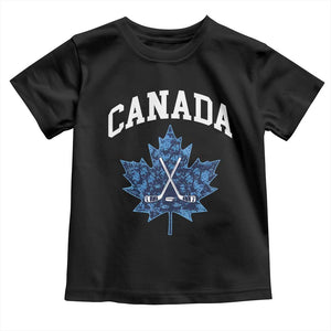 Vintage Canada Hockey Toddler T Shirt Maple Leafs TS10 Black Print Your Wear