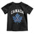 Vintage Canada Hockey Toddler T Shirt Maple Leafs TS10 Black Print Your Wear