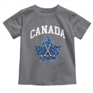 Vintage Canada Hockey Toddler T Shirt Maple Leafs TS10 Charcoal Print Your Wear