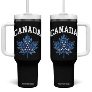 Vintage Canada Hockey Tumbler With Handle Maple Leafs TS10 One Size: 40 oz Black Print Your Wear