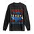 Vintage Feminist Americana Long Sleeve Shirt Democracy Is Dying But Hey Nice Fireworks Funny 4th Of July TS02 Black Print Your Wear