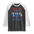 Vintage Feminist Americana Raglan Shirt Democracy Is Dying But Hey Nice Fireworks Funny 4th Of July TS02 Black White Print Your Wear