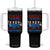 Vintage Feminist Americana Tumbler With Handle Democracy Is Dying But Hey Nice Fireworks Funny 4th Of July TS02 One Size: 40 oz Black Print Your Wear