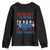 Vintage Feminist Americana Youth Sweatshirt Democracy Is Dying But Hey Nice Fireworks Funny 4th Of July TS02 Black Print Your Wear