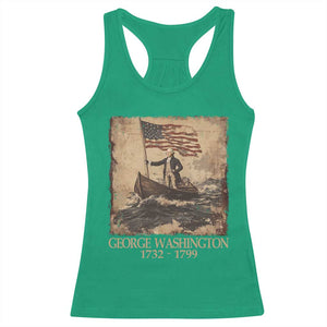 Vintage George Washington Racerback Tank Top 4th Of July Patriotic Gift TS10 Irish Green Print Your Wear