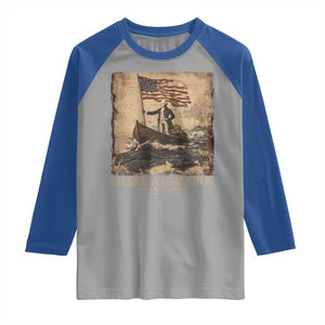 Vintage George Washington Raglan Shirt 4th Of July Patriotic Gift TS10 Sport Gray Royal Print Your Wear