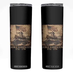 Vintage George Washington Skinny Tumbler 4th Of July Patriotic Gift TS10 Black Print Your Wear