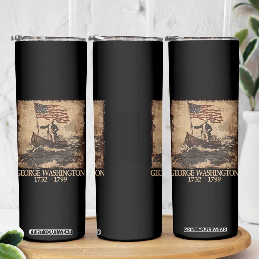Vintage George Washington Skinny Tumbler 4th Of July Patriotic Gift TS10 Print Your Wear