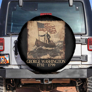 Vintage George Washington Spare Tire Cover 4th Of July Patriotic Gift TS10 No hole Black Print Your Wear