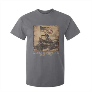 Vintage George Washington T Shirt For Kid 4th Of July Patriotic Gift TS10 Charcoal Print Your Wear