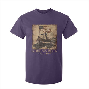 Vintage George Washington T Shirt For Kid 4th Of July Patriotic Gift TS10 Purple Print Your Wear