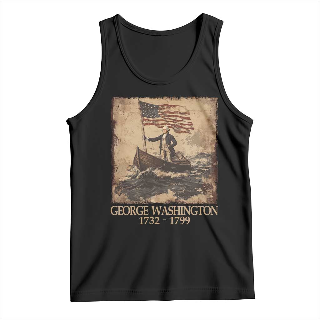Vintage George Washington Tank Top 4th Of July Patriotic Gift TS10 Black Print Your Wear