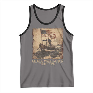 Vintage George Washington Tank Top 4th Of July Patriotic Gift TS10 Deep Heather Black Print Your Wear