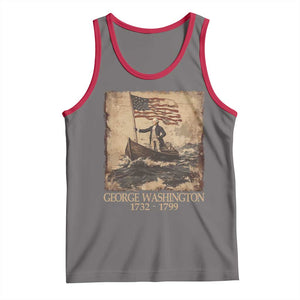 Vintage George Washington Tank Top 4th Of July Patriotic Gift TS10 Deep Heather Red Print Your Wear