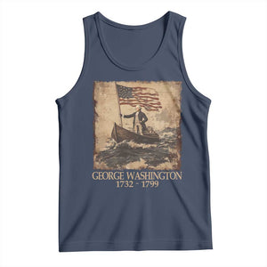 Vintage George Washington Tank Top 4th Of July Patriotic Gift TS10 Navy Print Your Wear