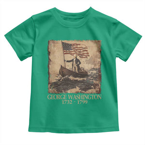 Vintage George Washington Toddler T Shirt 4th Of July Patriotic Gift TS10 Irish Green Print Your Wear