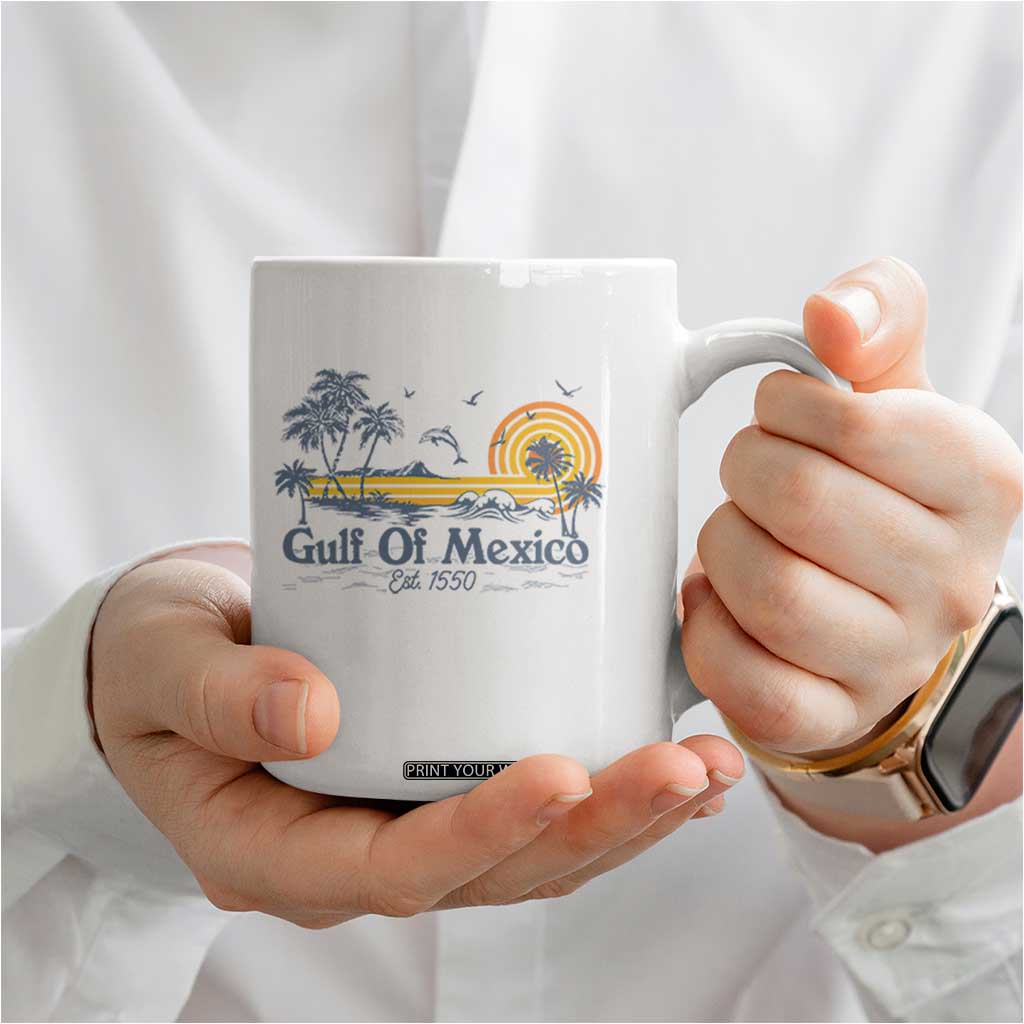 Vintage Gulf of Mexico Est 1550 Coffee Mug Golfo De Mexico TS02 Print Your Wear