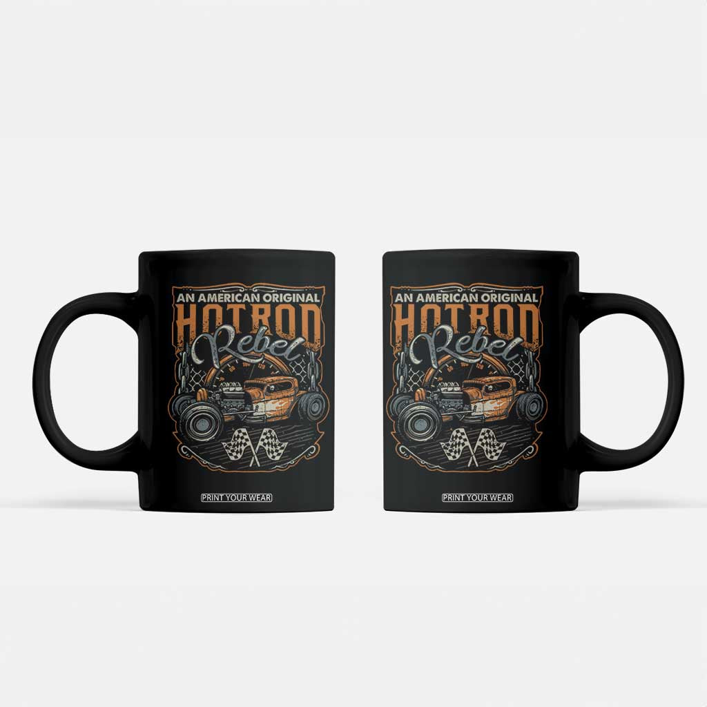 Vintage Hotrod Hot Rodder Coffee Mug TS09 Black Print Your Wear