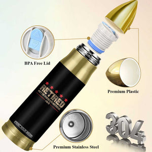 Vintage Retired 2025 Bullet Tumbler Not My Problem American Flag Retirement Gifts TS10 Print Your Wear