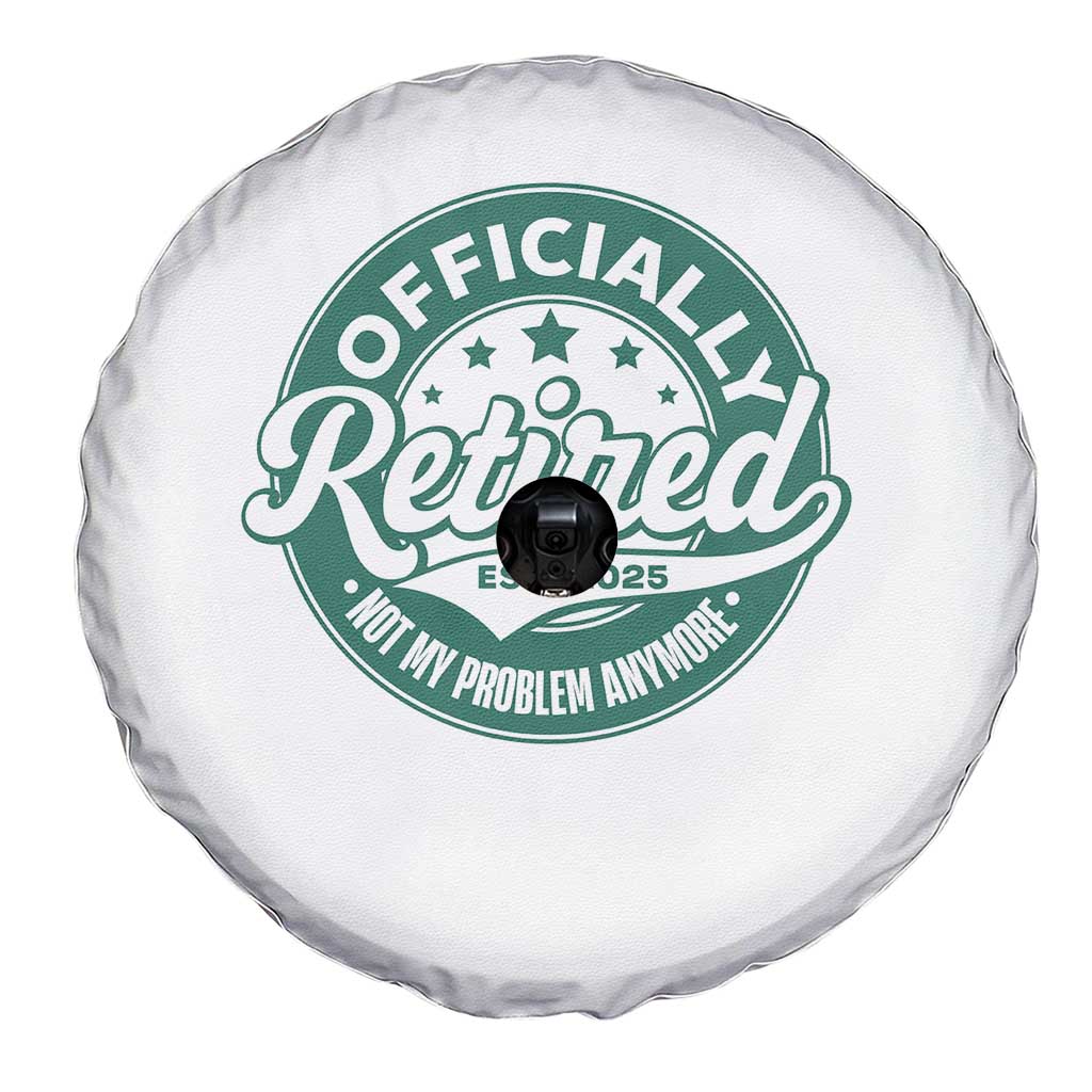 Vintage Retirement 2025 Spare Tire Cover Retired Not My Problem Anymore TS10 Print Your Wear
