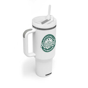 Vintage Retirement 2025 Tumbler With Handle Retired Not My Problem Anymore TS10 Print Your Wear