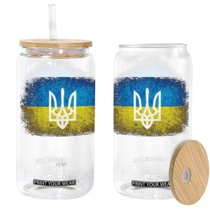 Vintage Ukraine Ukrainian Flag Glass Can Ukrainians Gifts TS10 Black Print Your Wear