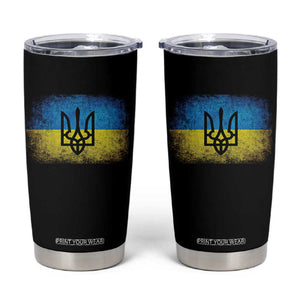Vintage Ukraine Ukrainian Flag Tumbler Cup Ukrainians Gifts TS10 Black Print Your Wear