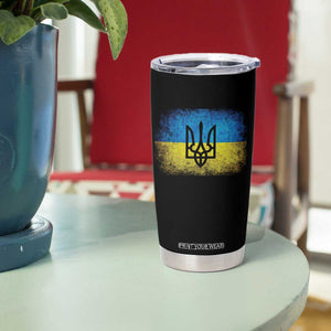Vintage Ukraine Ukrainian Flag Tumbler Cup Ukrainians Gifts TS10 Print Your Wear