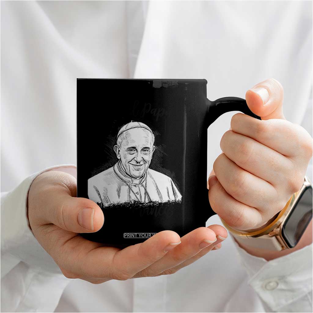 Viva il Papa Pope Francis Coffee Mug Thank You Papa Catholic Tribute TS02 Print Your Wear