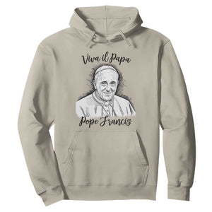 Viva il Papa Pope Francis Hoodie Thank You Papa Catholic Tribute TS02 Sand Print Your Wear