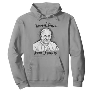 Viva il Papa Pope Francis Hoodie Thank You Papa Catholic Tribute TS02 Sport Gray Print Your Wear