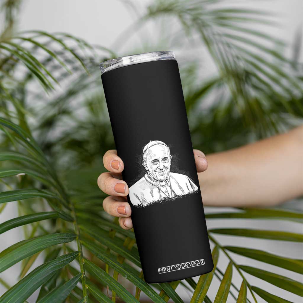 Viva il Papa Pope Francis Skinny Tumbler Thank You Papa Catholic Tribute TS02 Print Your Wear