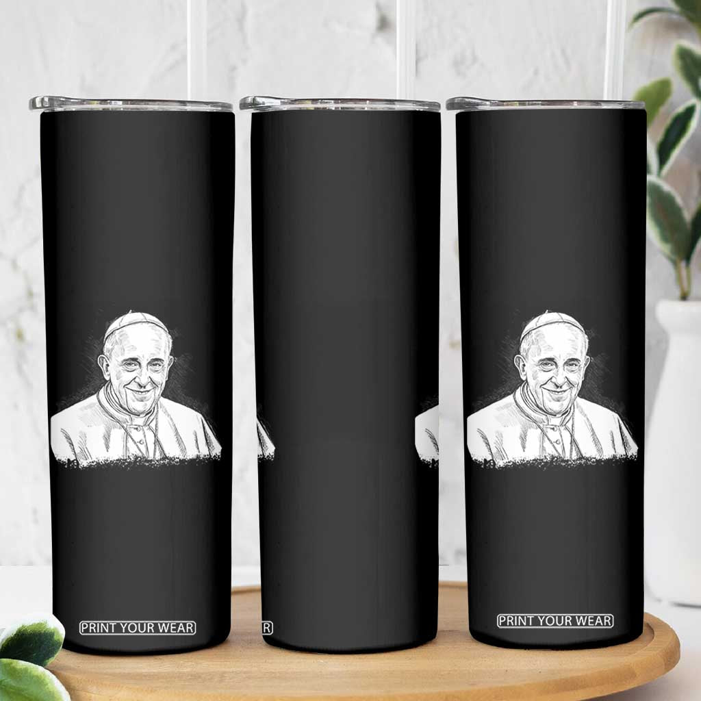 Viva il Papa Pope Francis Skinny Tumbler Thank You Papa Catholic Tribute TS02 Print Your Wear