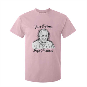 Viva il Papa Pope Francis T Shirt For Kid Thank You Papa Catholic Tribute TS02 Light Pink Print Your Wear