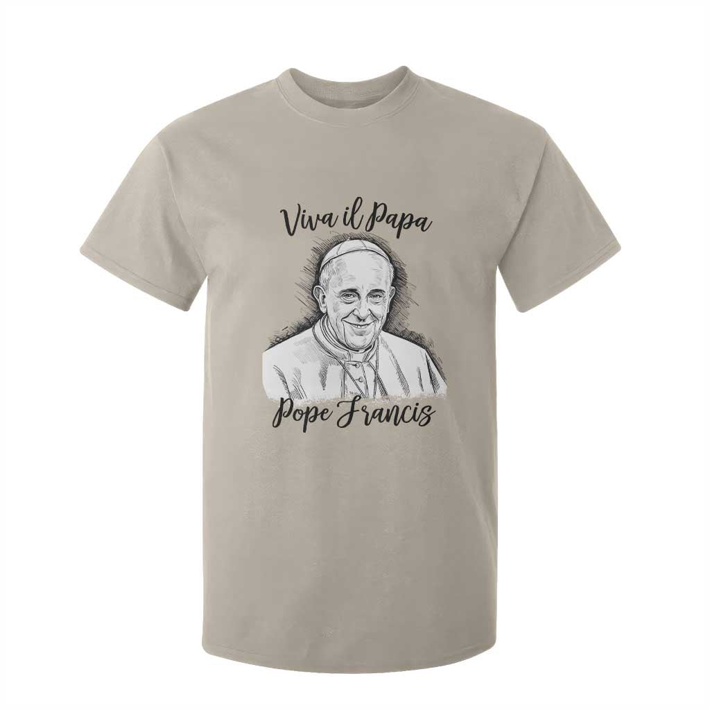 Viva il Papa Pope Francis T Shirt For Kid Thank You Papa Catholic Tribute TS02 Sand Print Your Wear