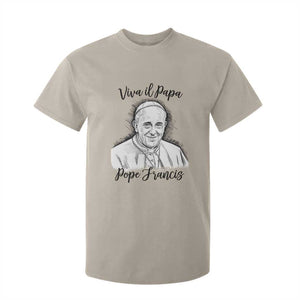 Viva il Papa Pope Francis T Shirt For Kid Thank You Papa Catholic Tribute TS02 Sand Print Your Wear