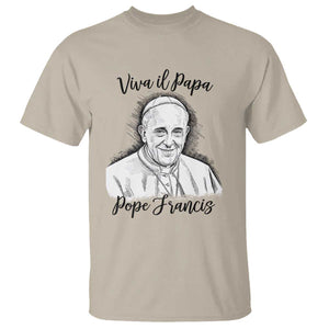 Viva il Papa Pope Francis T Shirt Thank You Papa Catholic Tribute TS02 Sand Print Your Wear