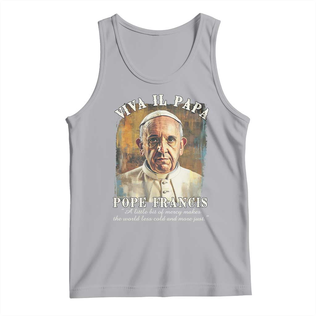 Viva il Papa Pope Francis Tank Top Papa Memorial Tribute TS02 Athletic Heather Print Your Wear