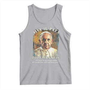 Viva il Papa Pope Francis Tank Top Papa Memorial Tribute TS02 Athletic Heather Print Your Wear