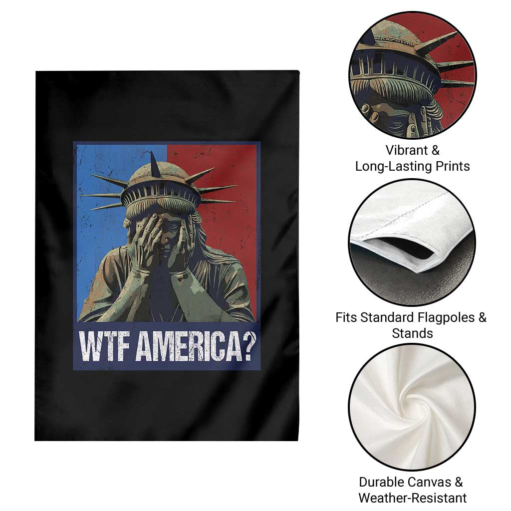 WTF America Garden Flag Humor Statue of Liberty TS10 Print Your Wear